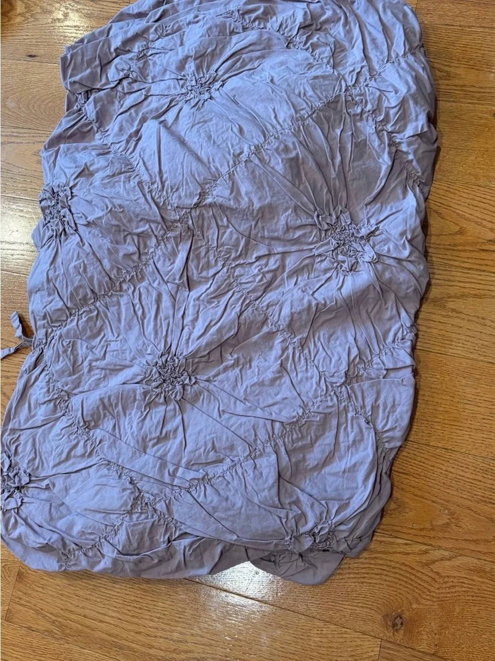 Pier One Purple Rosette Duvet Cover Queen Lavender Lilac Bedding Romantic Decor